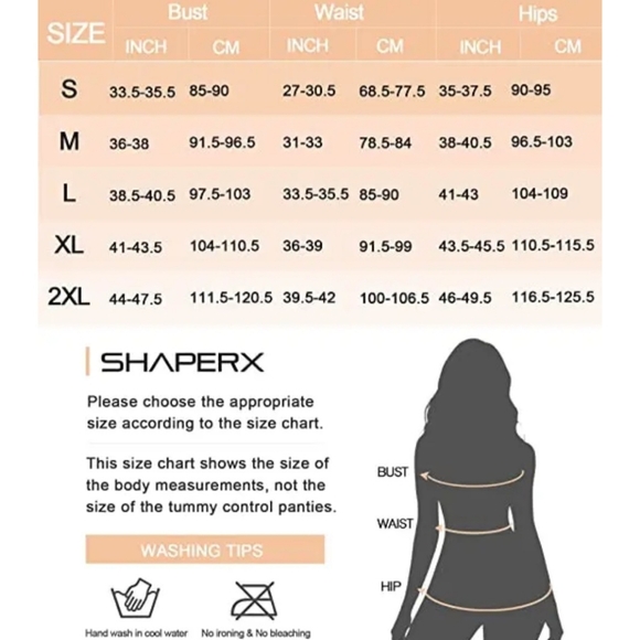 Shaperx bodysuit women's 2XL nude shapewear tummy control full body seamless new - Picture 15 of 15